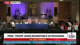 Trump Speaks at 180 Church in Detroit