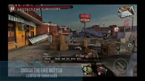 Zombie Frontier 3 Saving A Survivor with Grenade Headshots Gameplay [1080p 60fps]