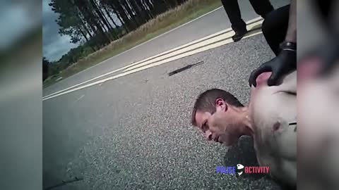 Bodycam Shows Man Being Tased After Ramming Police Cruiser