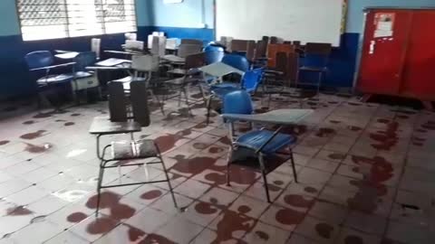 Colegio San Felipe Neri inundado