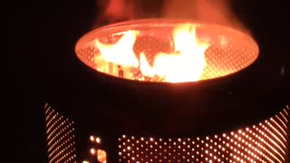 DIY FIRE PIT MADE OUT OF WASHING MACHINE TUB