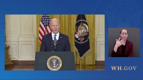 President Biden Delivers Remarks After Russia's Invasion Of Ukraine