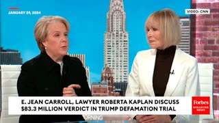 WATCH: E. Jean Carroll. Attorney Roberta Kaplan Speak Out About $83.3 Million Verdict In Trump Case.