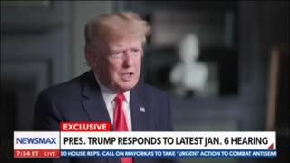 Trump responds on-camera to "CRAZY" accusations at Jan 6 hearings
