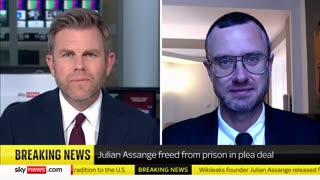 JULIAN ASSANGE On His Way To FREEDOM! Gabriel Shipton w/ SKY News