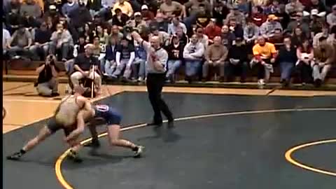 Nate Herda vs Jason Chamberlain #1 140lb USA vs Iowa wrestling