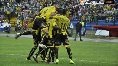 Alianza Petrolera logró un empate en casa a un gol ante Atlético Nacional