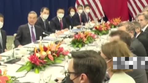 Chinese and U.S. foreign ministers Wang Yi and Blinken hold talks