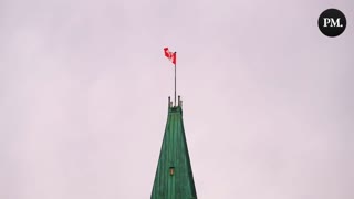 The Canadian flag has finally been raised at the Peace Tower in Ottawa