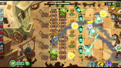 Plants vs Zombies 2 Wild West Day 13