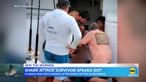 Florida fisherman details shark attack ABC News