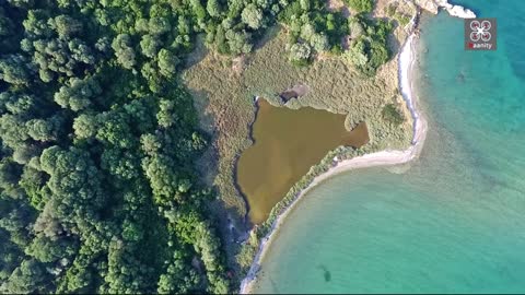 Tiny hidden Greek island captured from drone