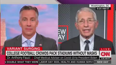 Fauci is upset that college students are having fun and filling stadiums