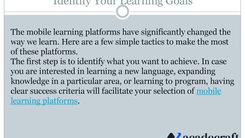 How to Utilize Mobile Learning Platforms
