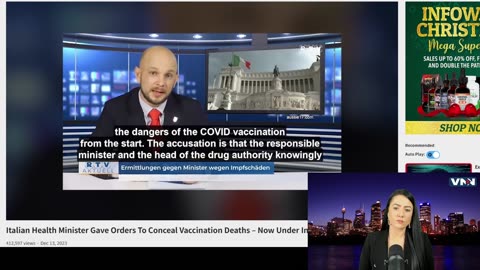 Italian Health Minister Under MURDER Investigation for Concealing COVID-19 Vaccine Deaths
