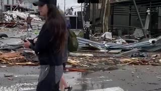 Footage of Destruction After Tornado in Nashville