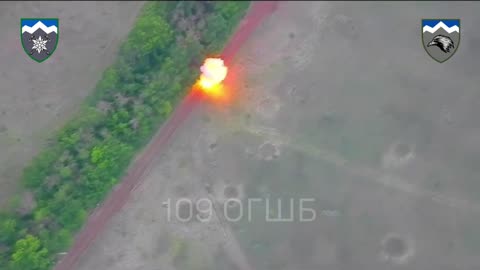Russian Strela SAM Misses Ukrainian Drone and is Destroyed