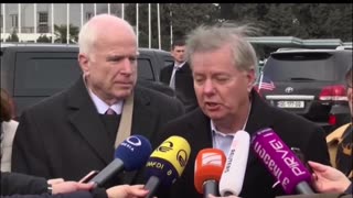 War Pigs Lindsey Graham and John McCain after their Trip to Ukraine - Jan 1, 2017