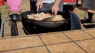 How to cook Shrimp Fried Rice on a Weber Kettle!