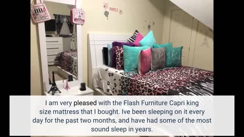 Flash Furniture Capri Comfortable Sleep 12 Inch CertiPUR-US-Overview