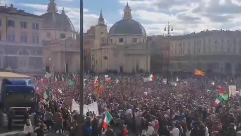 Rome Anti-Vaccine protest