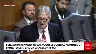 Senator Kennedy Slams Biden Nominee For Lying