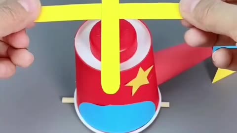 Does you make this helicopter using cup?