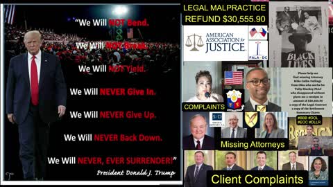 President Trump / President Biden / Tully Rinckey PLLC Client Complaint / Smith Downey PA / Regency Furniture LLC