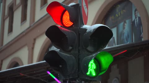 Commercial photography, 16 seconds of sidewalk traffic light shooting