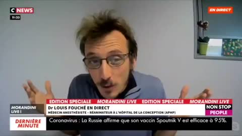 10-04-2021Cours de médecine Louis Fouché pulvérise les figurants du plateau de Cnews