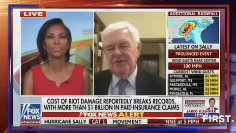 Newt Gingrich is Cut Off by Fox After Discussing George Soros and $1b in Riot Damages
