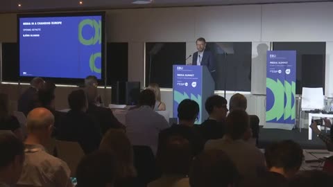 Björn Ulvaeus at the European Media Summit 2018