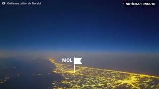 Piloto grava timelapse incrível sobre o Irã