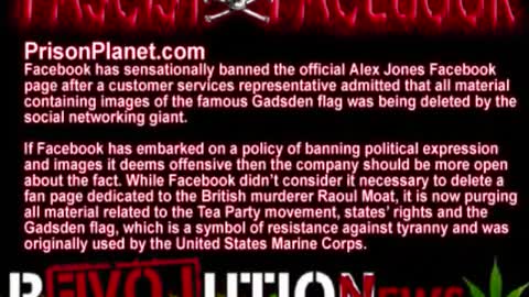 Flashback: Facebook Bans Tea Party Material, Deletes Alex Jones Accounts