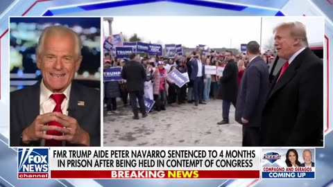 Peter Navarro- I'm the first senior White House adviser ever to be charged with this alleged crime