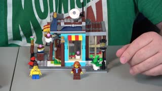 Unboxing Lego 31105 Townhouse Toy Store Set Part 2 of 3