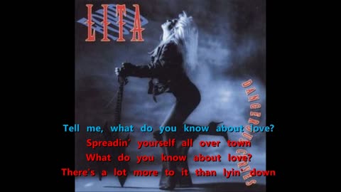 Lita Ford - What Do You Know About Love {karaoke detonator}