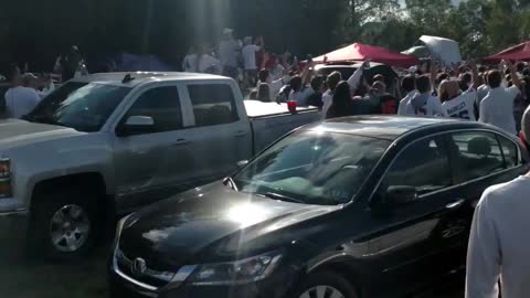 Helicopter Tries to Break up Tailgate Party