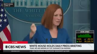 Psaki: "There was the video of people on ... one plane taking off their masks. Public polling does not actually show that there is a universal view of people getting rid of masks."