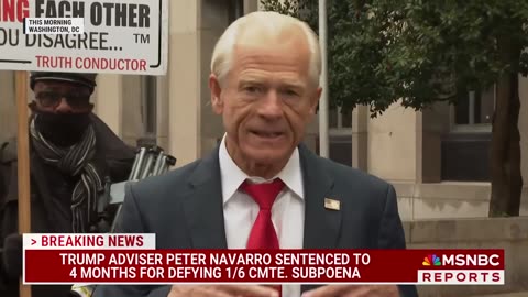 BREAKING: Trump adviser Peter Navarro going to prison