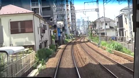 Cab view from the Keikyu line