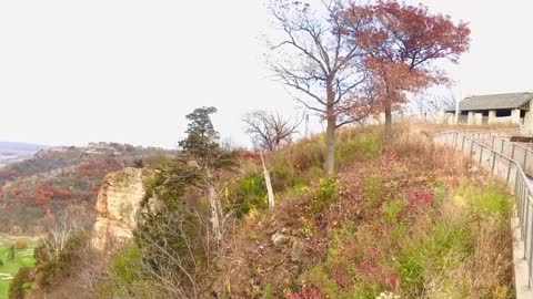 View of La Crosse up in Grandad bluff