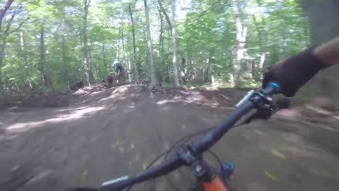 Dangerous Mountain Biking Green Woodlands