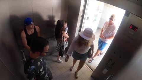 Disturbing Mother with Baby in the Elevator😰(Social experiment)