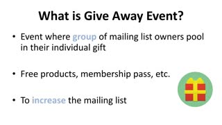 Joining Give Away Events