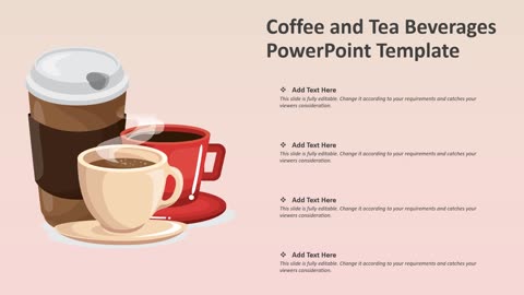 Coffee and Tea Beverages PowerPoint Template