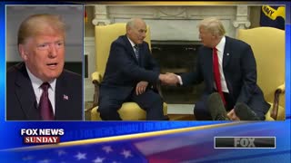 President Donald Trump evaluates Kirstjen Nielsen and John Kelly