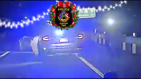 Police Officer Nearly Runover by a Reindeer, Rudolph Wanted for Questioning