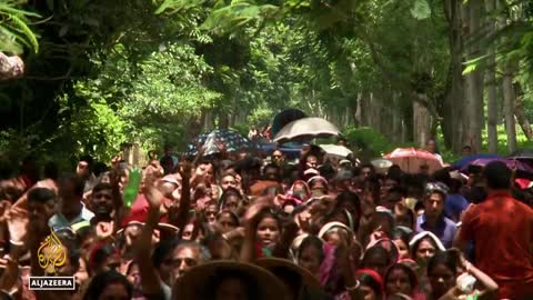 Bangladesh tea pickers protest demanding pay rise