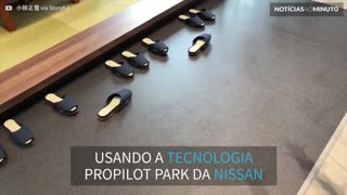 Nissan inventa chinelos que se arrumam sozinhos